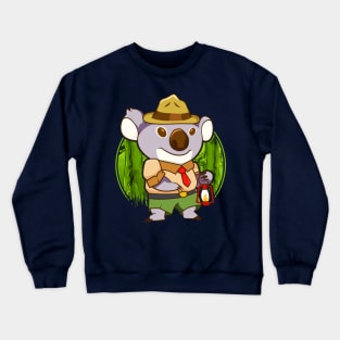 Koala Forest Park Ranger Scout Crewneck Sweatshirt